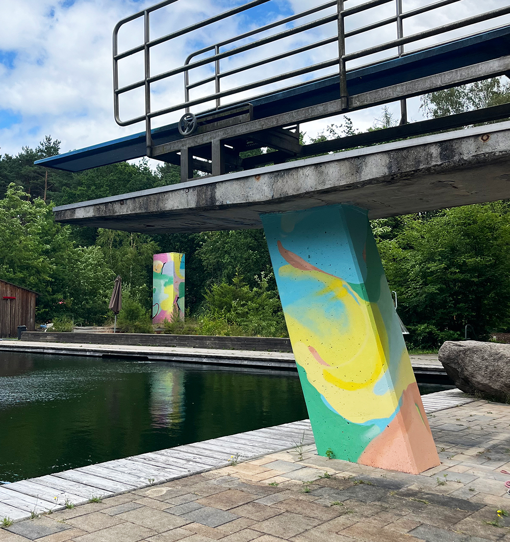 PinkundGold Mural Wittfeitzen Waldbad